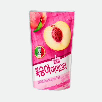 Напиток со вкусом персикового чая BABA Peach Iced Tea 190ml Woongjin
