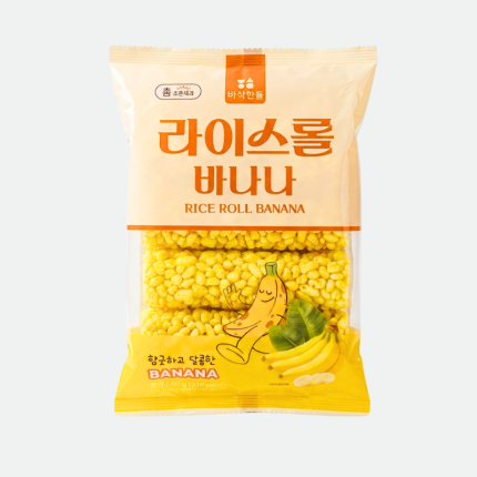 Снеки воздушный рис со вкуосом банана Rice Roll Banana 80g Eunsol