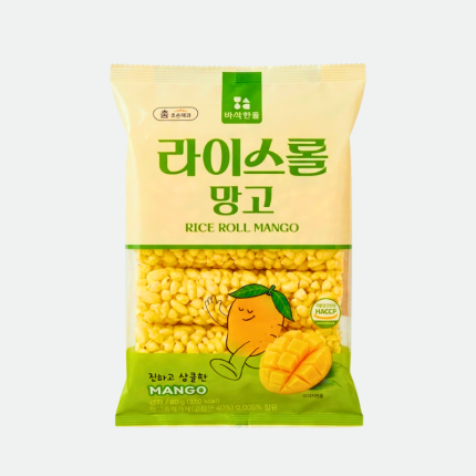 Снеки воздушный рис со вкуосом манго Rice Roll Mango 80g Eunsol