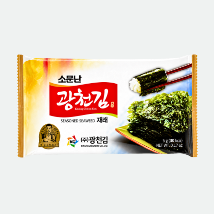 Жареные водоросли Кванчон Зере Гим доширак Kwang Cheon Kim dosirak 5g Seasoned Seaweed