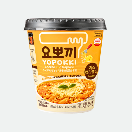 Рисовые палочки быстрого приготовления «Рапокки Чиз» Cheese Rapokki Cup 145 г Yopokki