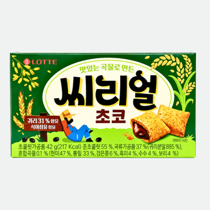 Хлопья с шоколадной начинкой Сириол Чоко 42g Lotte