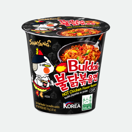 Лапша быстрого приготовления "Бульдак боккым мен стакан" Hot Chicken Cup Ramen 70g Samyang