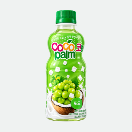 Виноградный сок с кусочками кокоса Кокопам пет подо в бутылке Coco Palm 300ml Haitai